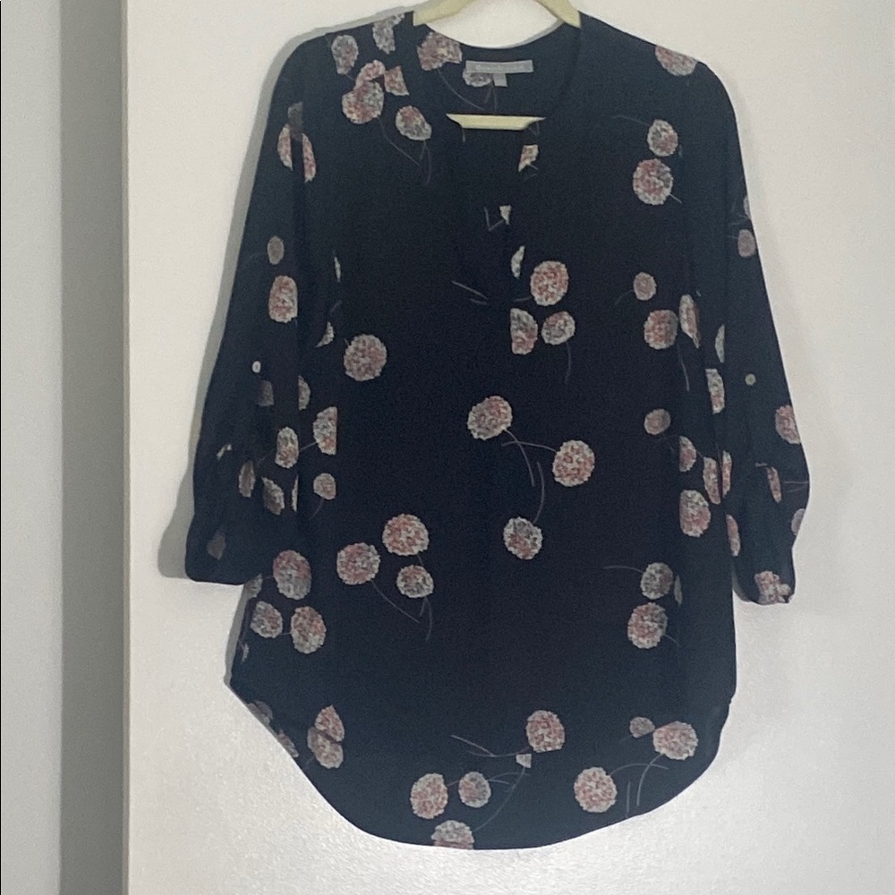 Floral Black Women's Top